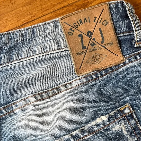 Men's Zara Blue Distressed Jeans - Picture 7 of 7